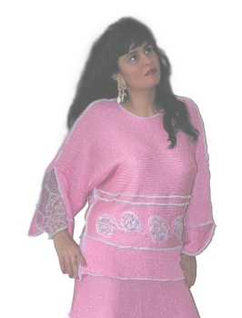 SEXY PONCHO IN ROSA